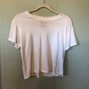 Jungmaven cropped white tee